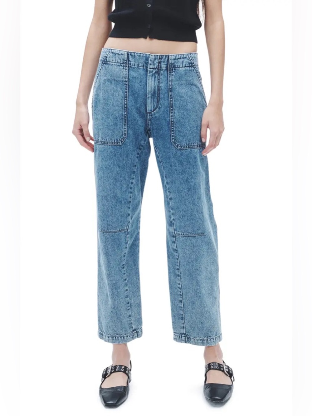 rag & bone Leyton Straight Leg Jeans relaxed fit denim - Picture 3 of 11